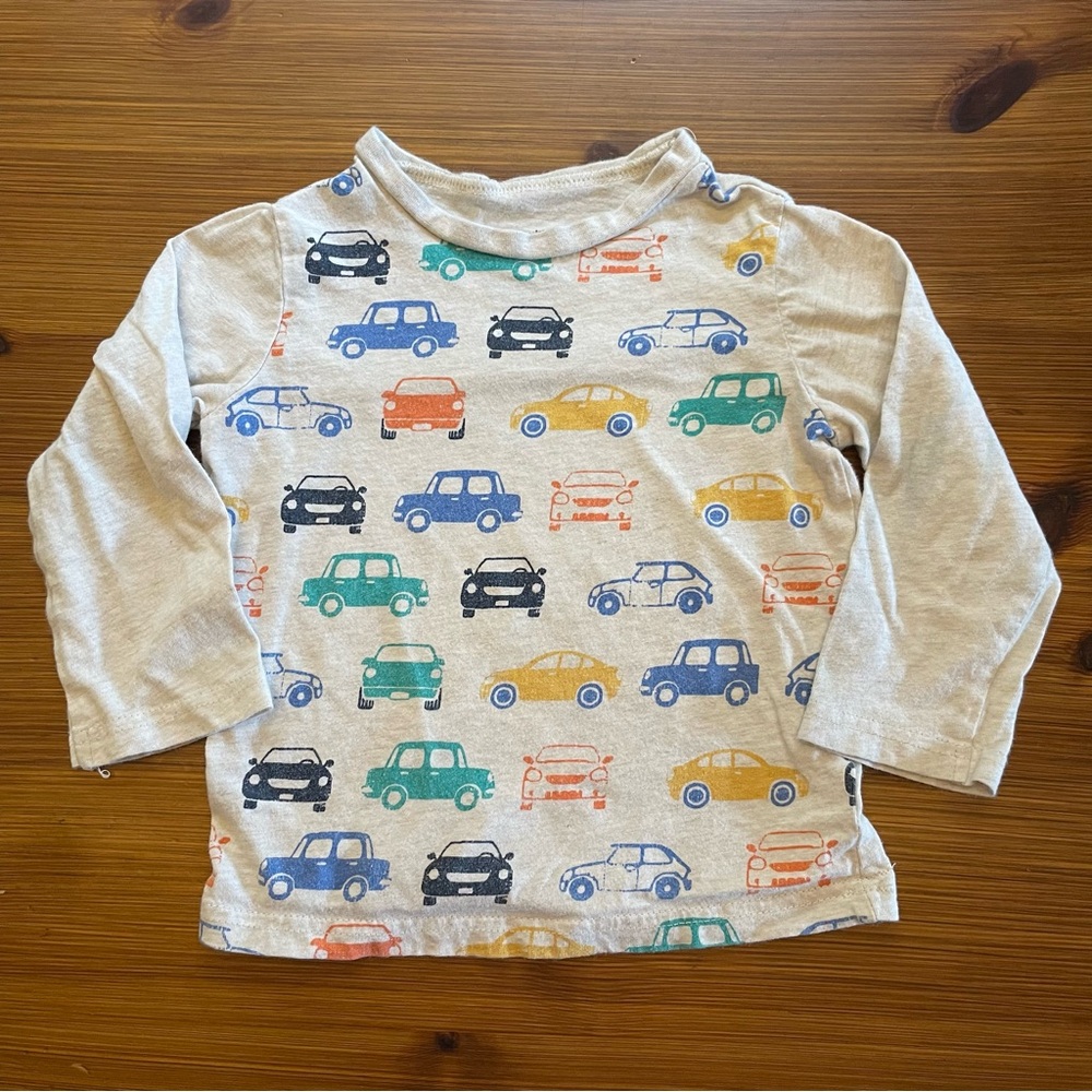 4/$13 First Impressions Play Motor Vehicles Long Sleeve Shirt - 24 Months